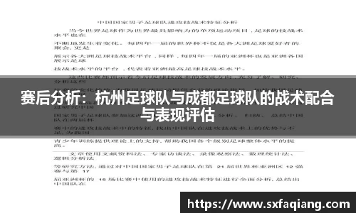赛后分析：杭州足球队与成都足球队的战术配合与表现评估